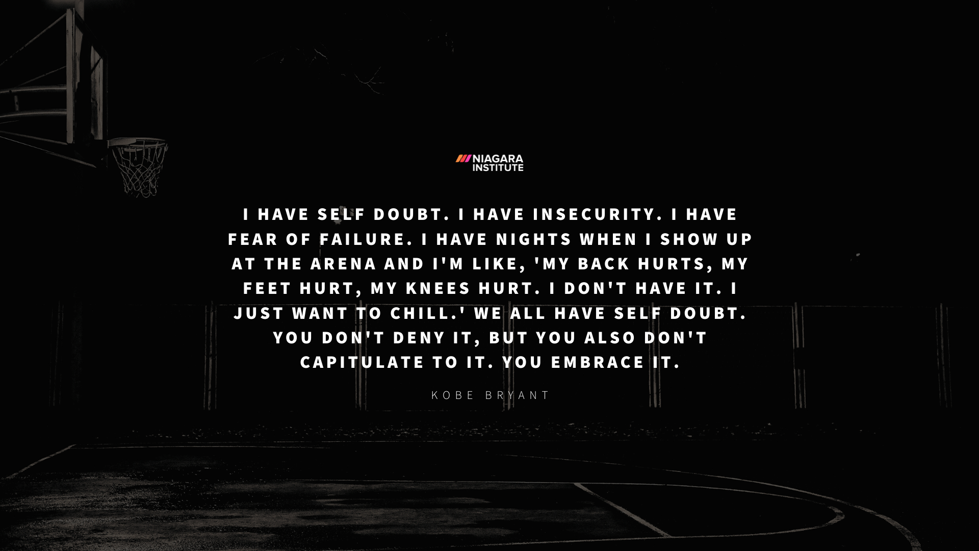 Kobe Bryant Self Doubt Inspirational Quote