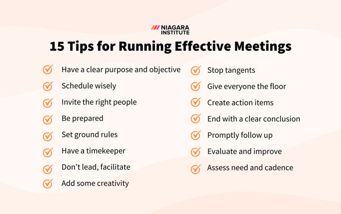 15 Tips for Running Effective Meetings Image