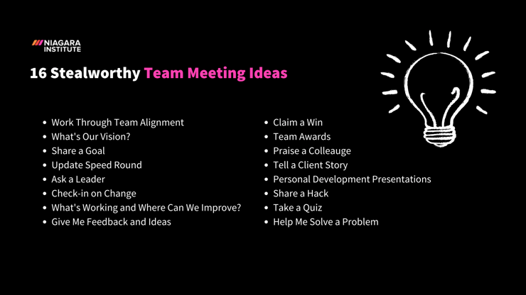 Team Meeting Ideas 