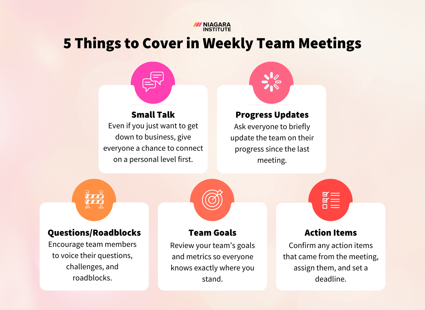 5 Things to Cover in Weekly Team Meetings