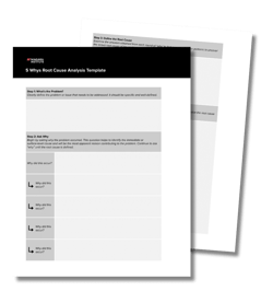 5 Whys Root Cause Analysis Template from Niagara Institute