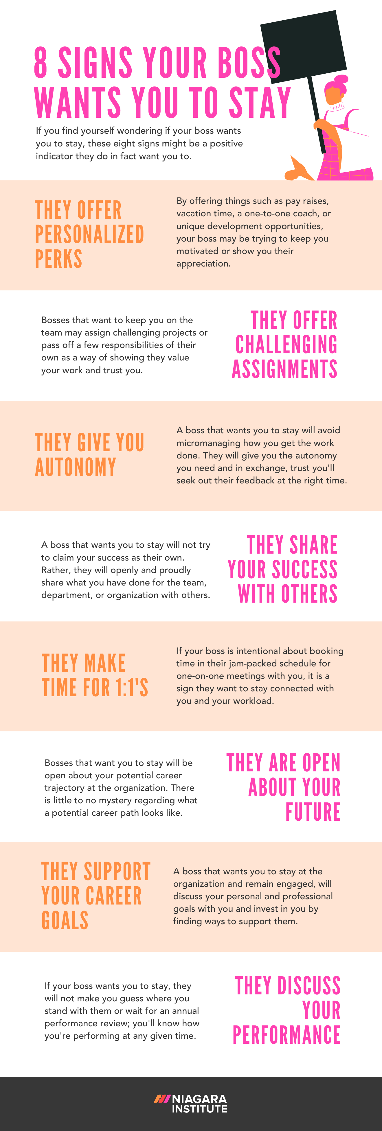 Infographic] 8 Signs Your Boss Wants You To Stay