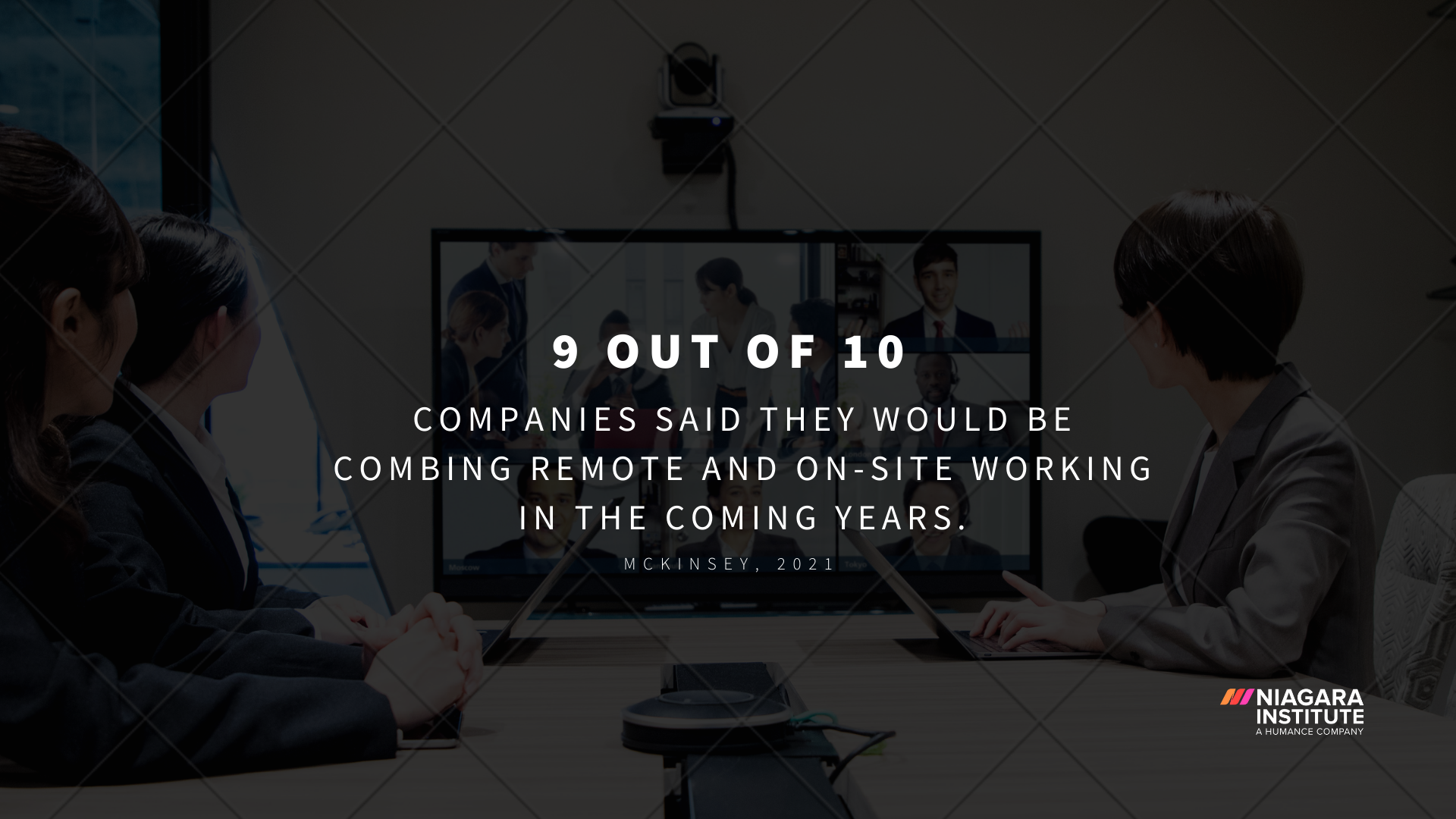 9 out of 10 companies said they would be combining remote and on-site working in the coming years