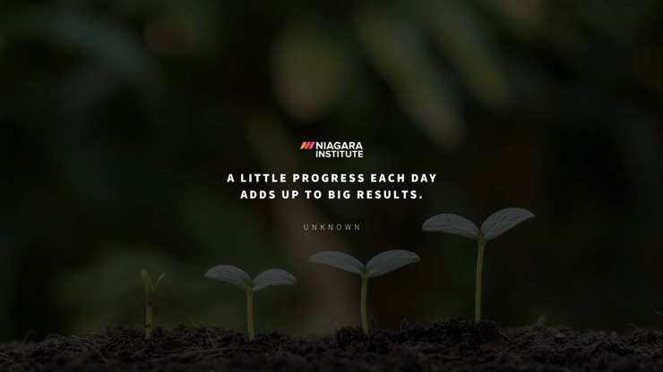 A little progress each day adds up to big results - Motivational Quote for Employees