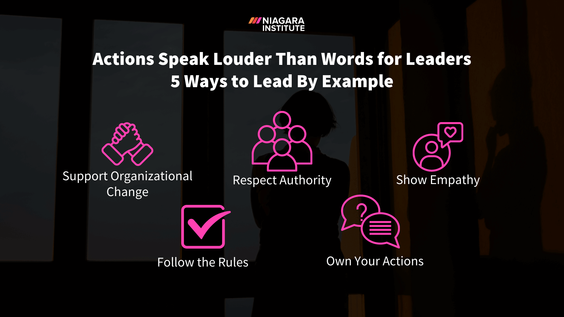 Actions speak louder than words for leaders - 5 ways to lead by example - Niagara Institute (1)