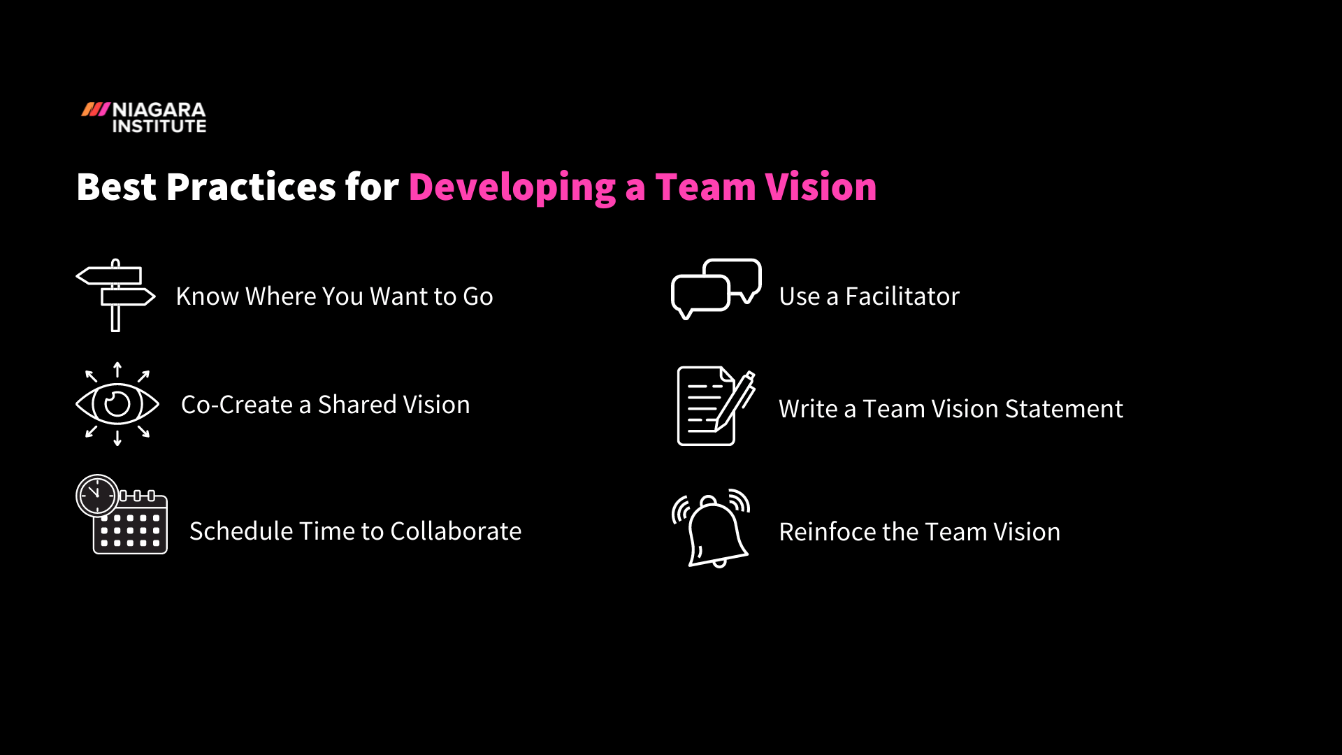 Best Practices for creating A Team Vision