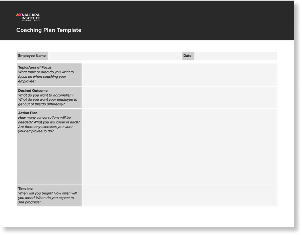 Coaching Plan Template