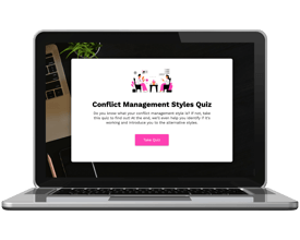 Conflict Styles Quiz Laptop Mockup