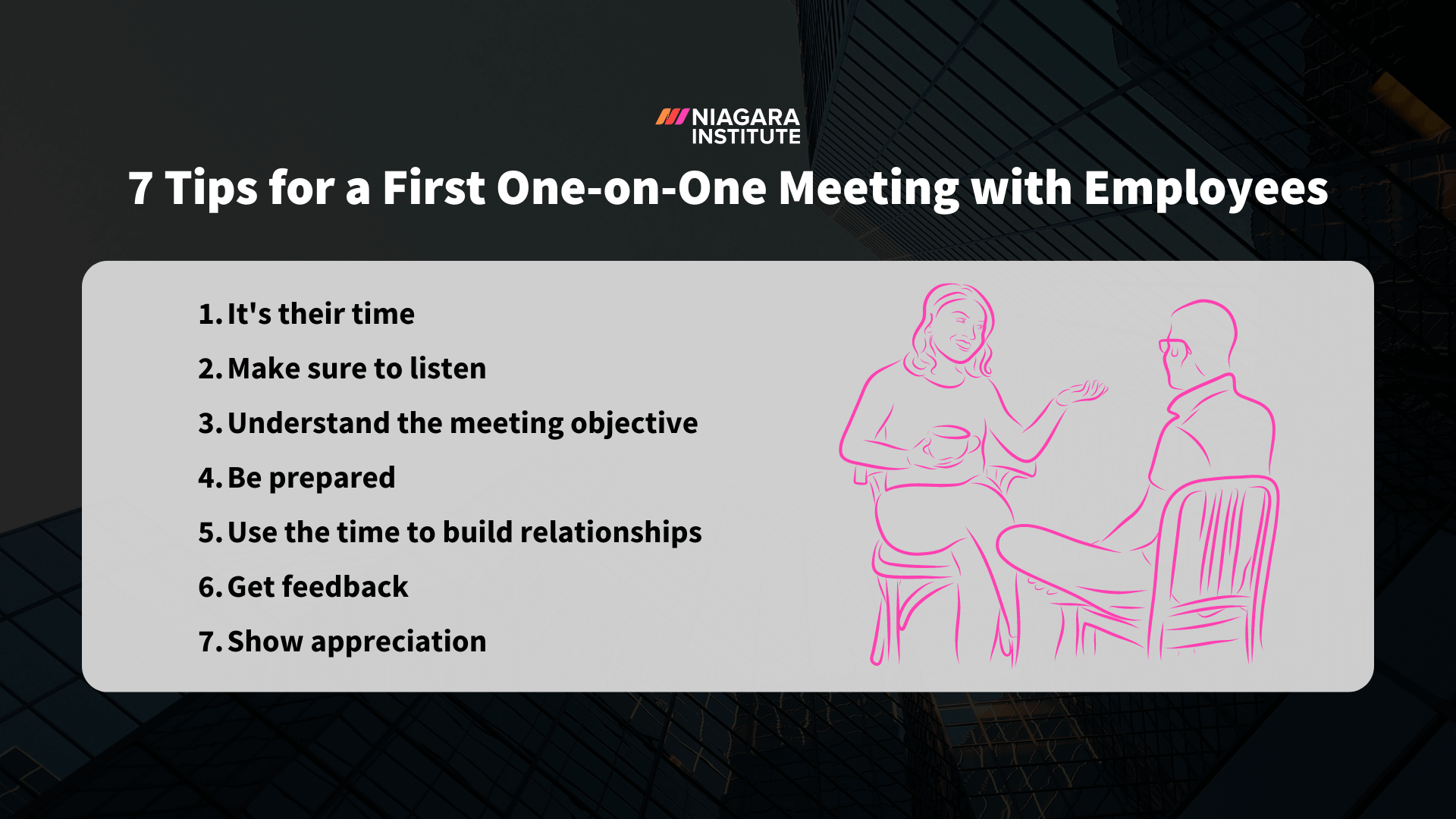 First one-on-one meeting manager tips