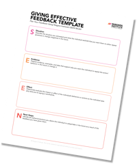 Giving Effective Feedback Template