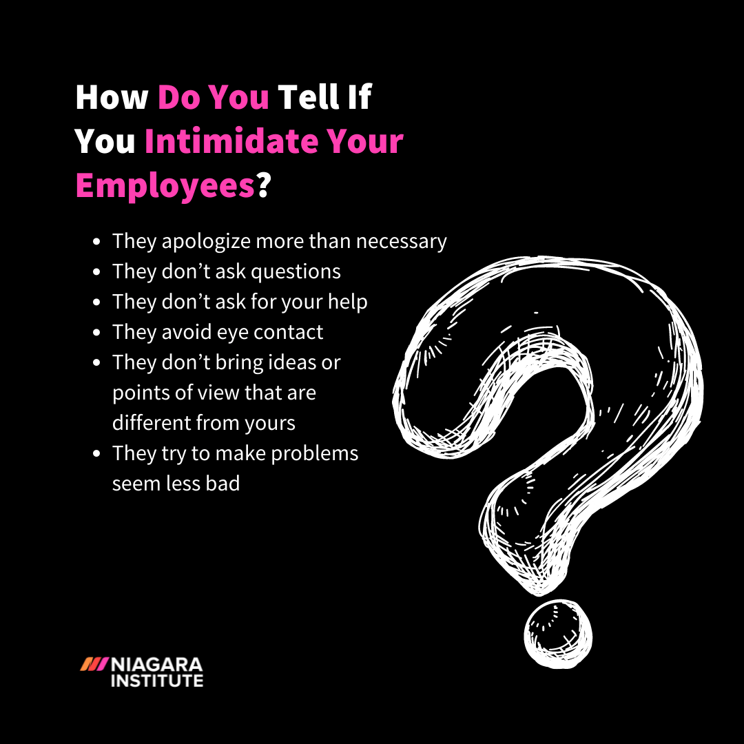 How Do You Tell If You Intimidate Your Employees