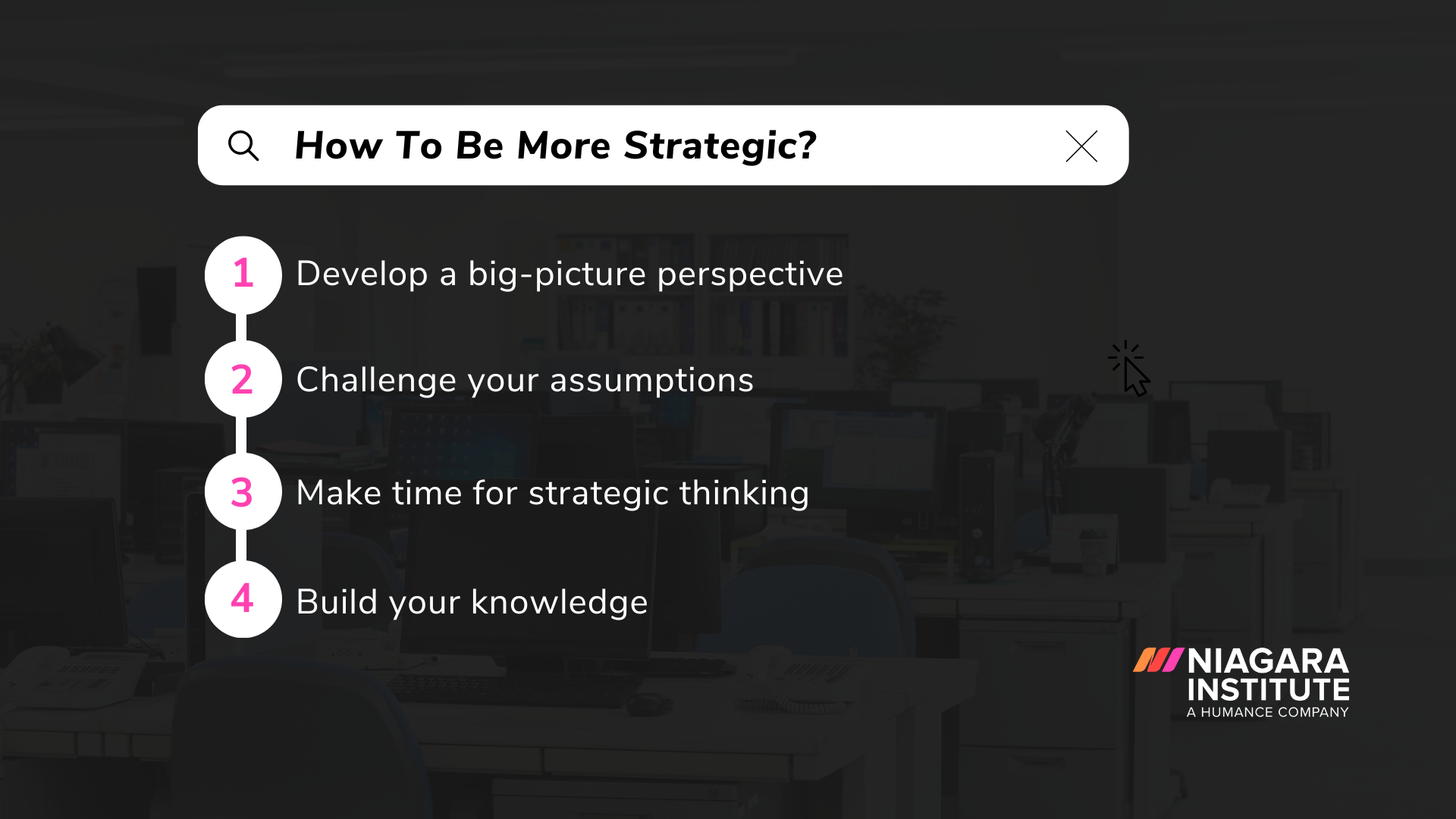 How To Be More Strategic