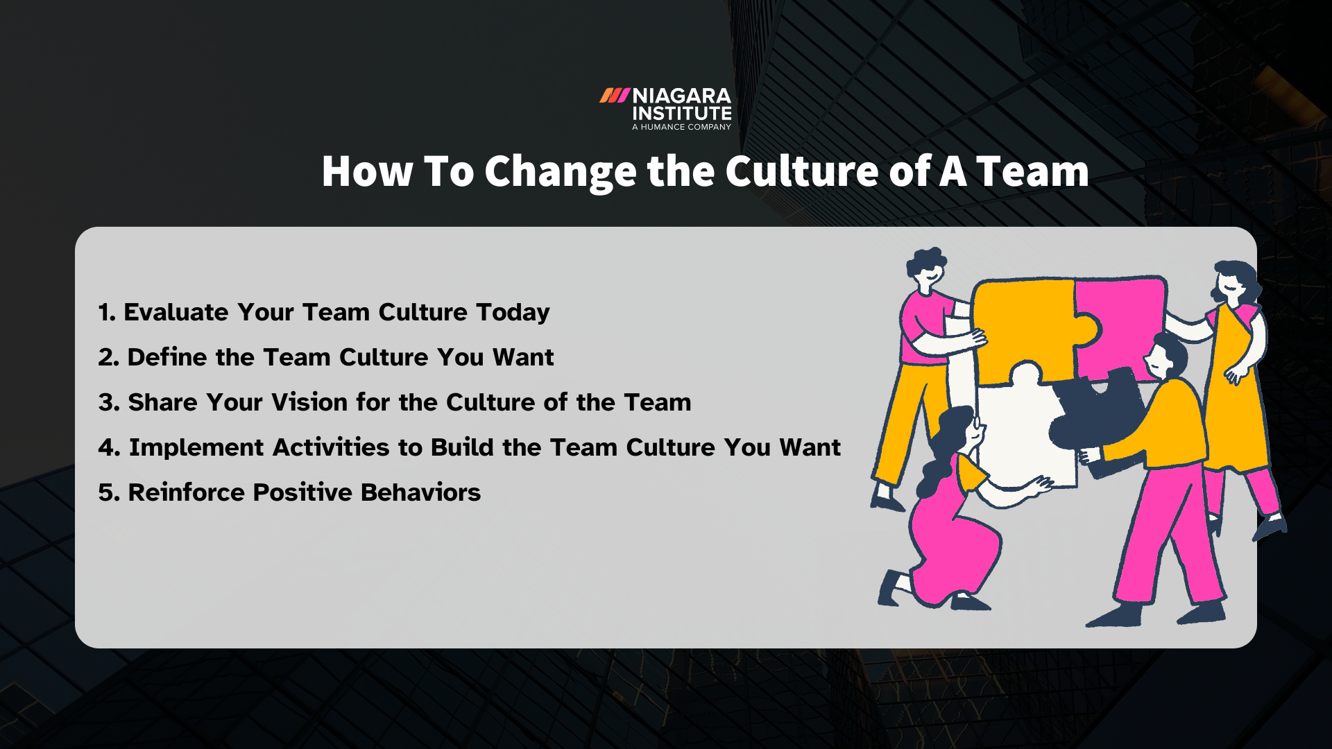 How To Change the Culture of A Team