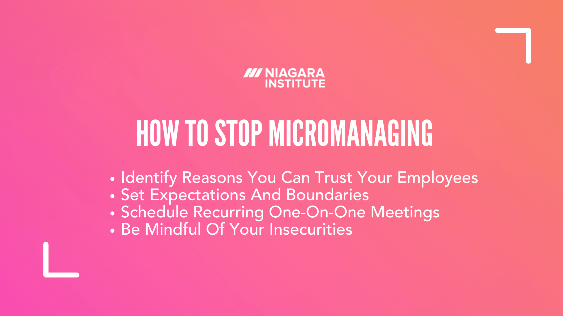 How To Stop Micromanaging 