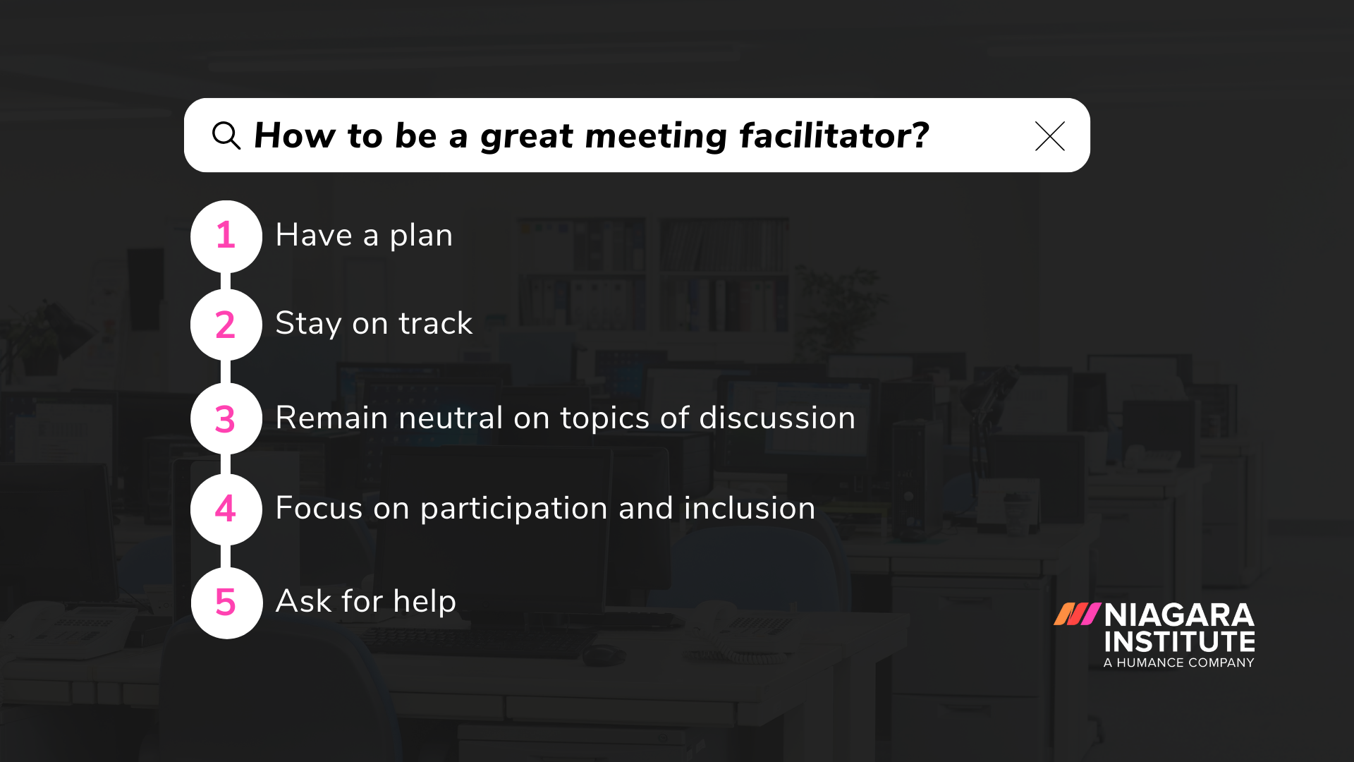 How to be a great meeting facilitator
