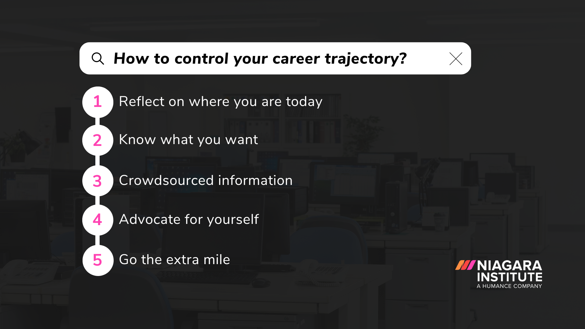 How to control your career trajectory