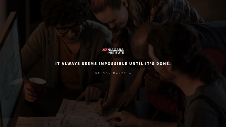 It always seems impossible until it’s done. - Nelson Mandela Inspirational Quote For Employees