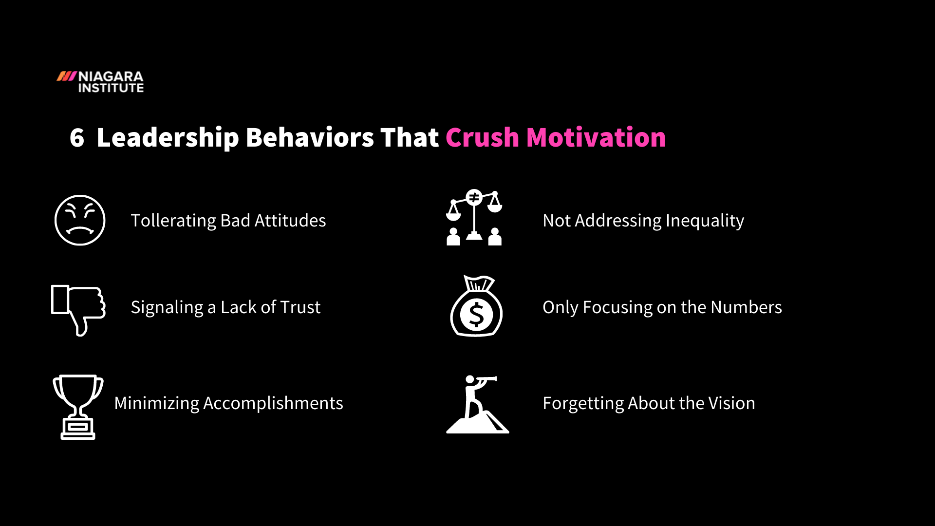 Leadership Behaviors That Crush Motivation Infographic