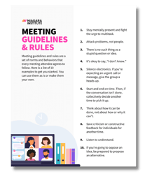 Meeting Agenda Template - Niagara Institute