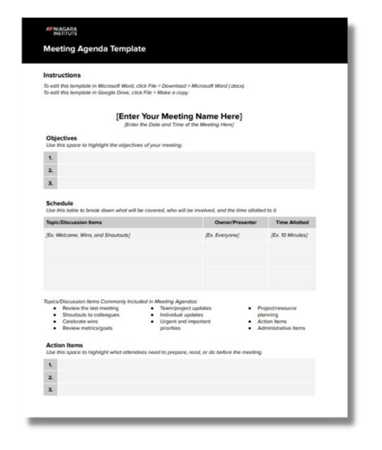7 Free Management Meeting Templates and Tools
