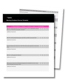 Meeting Feedback Survey Template