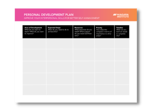 Niagara Institute Interpersonal Skills Personal Development Plan