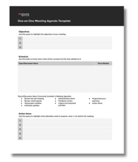 Touch Base Meeting Agenda Template Editable