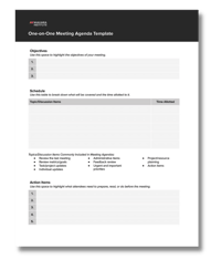 Check In Meeting Agenda Template Editable