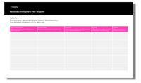 Personal Development Plan Template from Niagara Institute