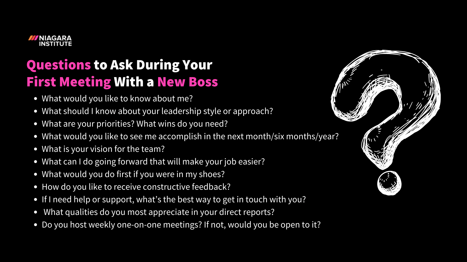 Questions to Ask During Your First Meeting With a New Boss