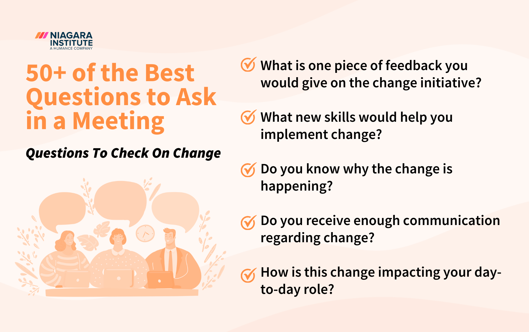 Questions to check on change