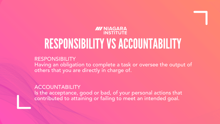 Responsibility vs Accountability