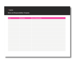 Roles and Responsibilities Templates from Niagara Institute