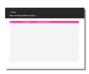 Roles and Responsibilities Templates from Niagara Institute