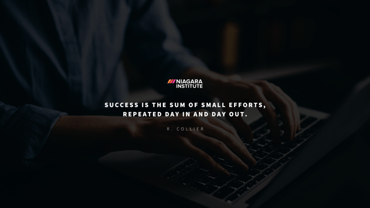Success is the sum of small efforts, repeated day in and day out - R. Collier Motivational Quote For Employees