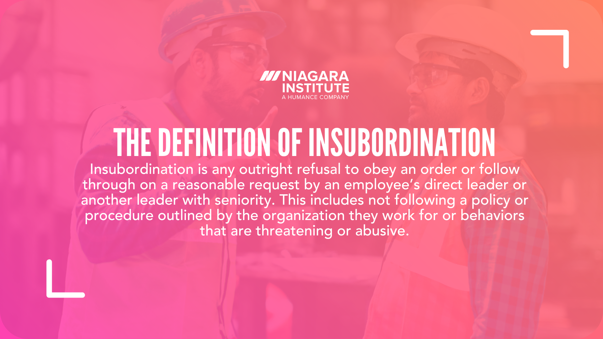 The Definition of insubordination