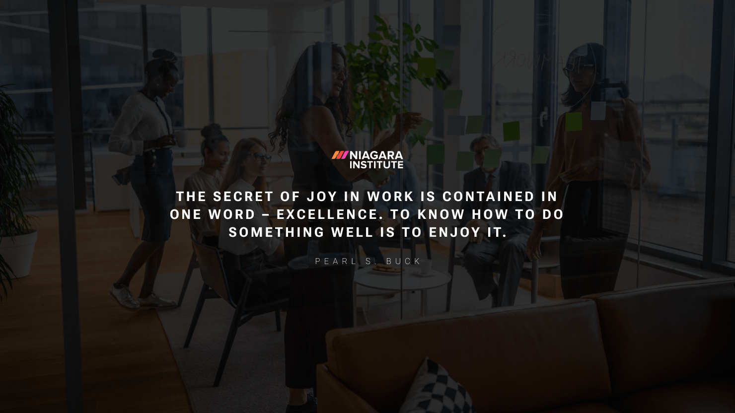 The secret of joy in work is contained in one word – excellence. To know how to do something well is to enjoy it