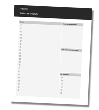 To-Do List Template from Niagara Institute