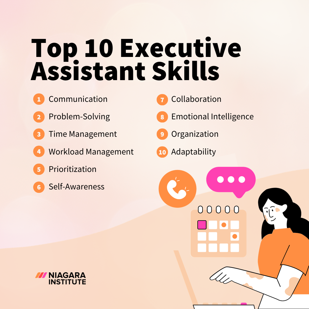 Top 10 Executive Assistant Skills - Niagara Institute