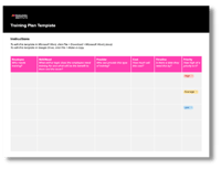 Training Plan Template Mockup