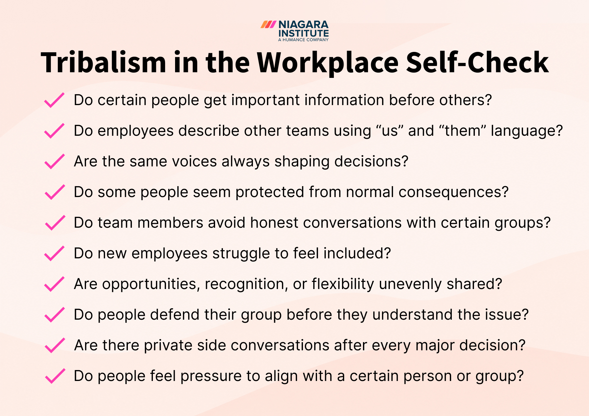 Tribalism in the Workplace Self-Check