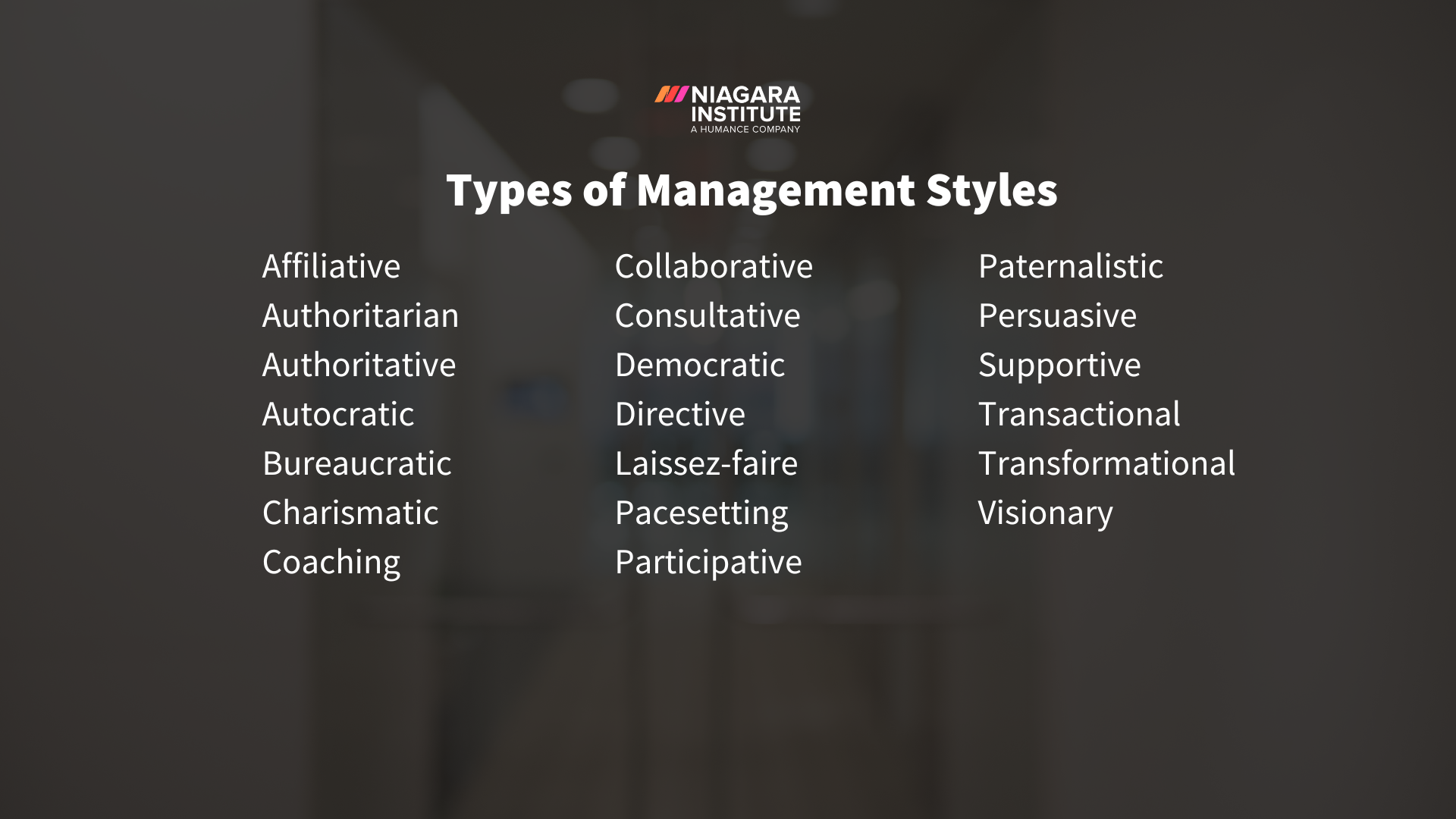 Types of Management Styles
