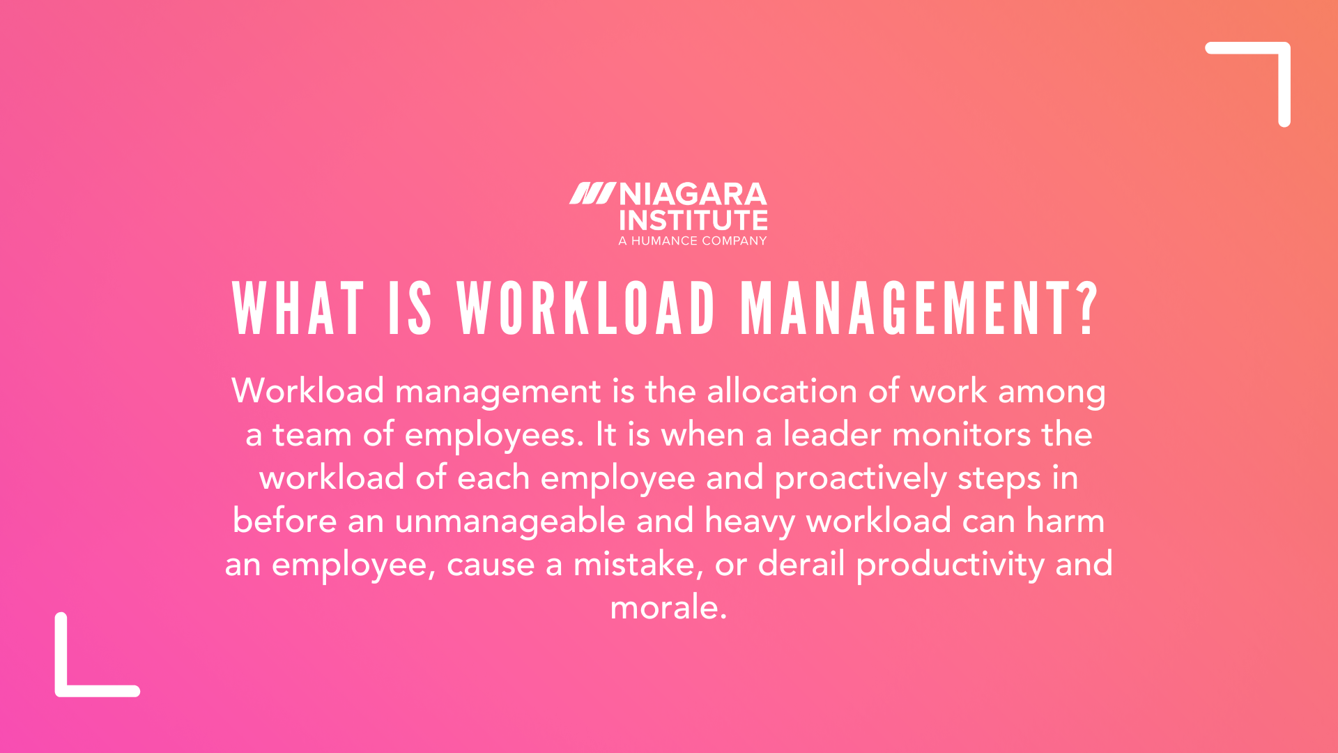 WHAT IS WORKLOAD MANAGEMENT