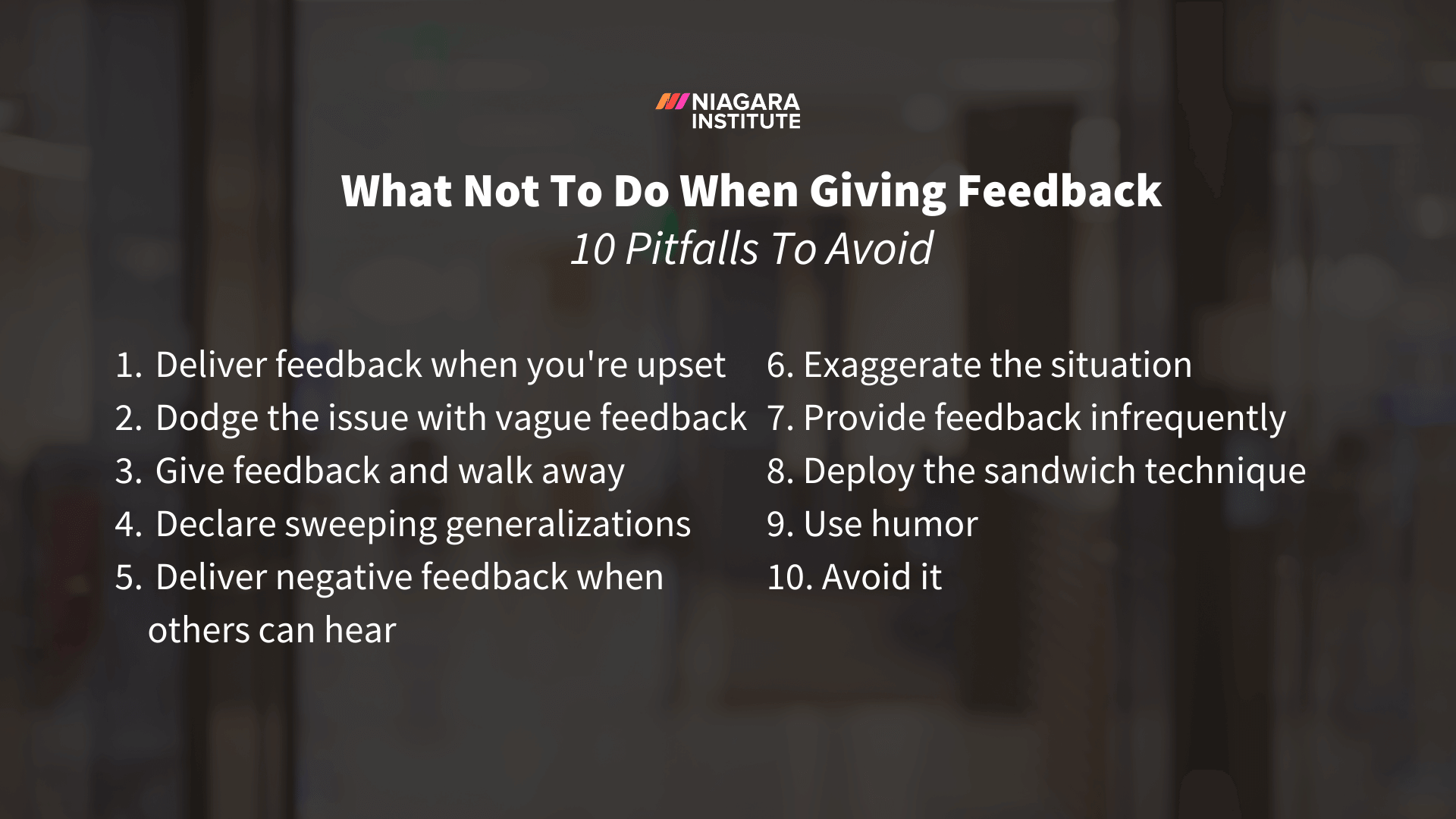 What Not To Do When Giving Feedback - 10 Pitfalls to Avoid (2) (1)