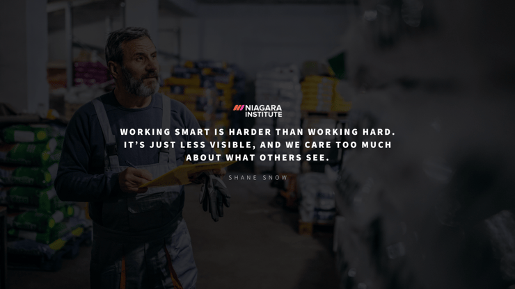 Work Smarter, Not Harder Quote from Shane Snow