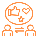 Coaching and delivering feedback icon