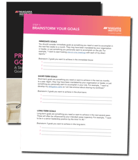 brainsorm your goals