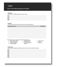 one on one meeting agenda template
