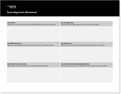 team alignment worksheet
