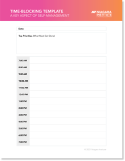 time-blocking template